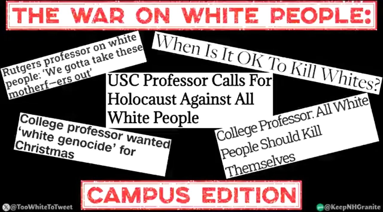 TRUMP TO INVESTIGATE 60 UNIVERSITIES FOR "ANTISEMITISM" WHILE ANTI-WHITE HATRED RUNS RAMPANT ✡️