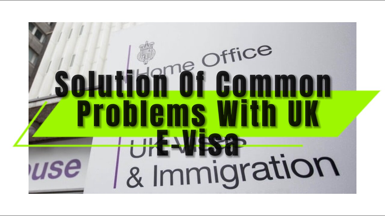 How To Fix Uk E-visa Problems | Common Problems With Applying EVisa | BRP