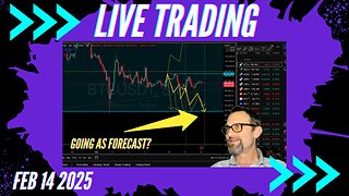 $Bitcoin Local Bottom? Live Trading 2/14/2025 $Bitcoin, $Forex, $Stocks, $Gold $Silver