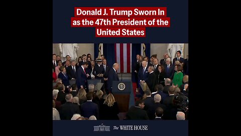 Donald J. Trump Sworn In as the 47th President of the United States America is BACK. 🇺🇸