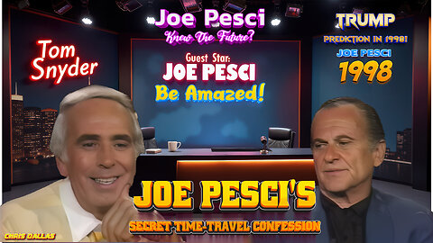 Joe Pesci's Secret Time Travel Confession! Pesci Knew Everything?! Marty McFly In The Skit!