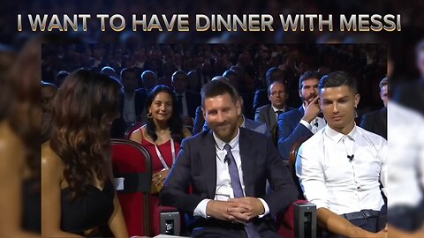 I want to Have Dinner With Messi Says Cristiano Ronaldo in Event