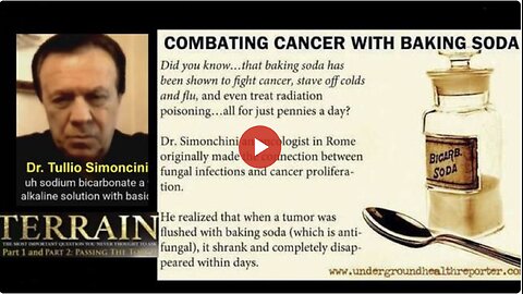 Dr. Tullio Simoncini: Cure Cancer with Baking Soda/Sodium Bicarbonate!