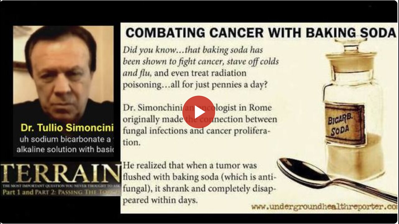 Dr. 'Tullio Simoncini': Cure Cancer with Baking Soda/Sodium Bicarbonate!