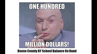 Boone Co. School Brd. Mtg. - SHOCKING Treasurer's Report