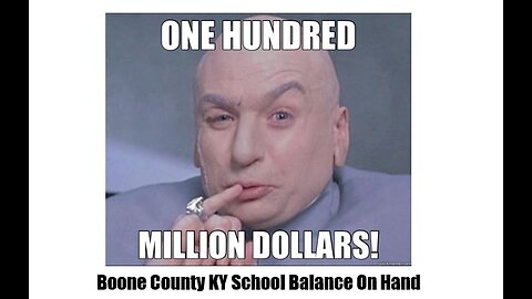 Boone Co. School Brd. Mtg. - SHOCKING Treasurer's Report