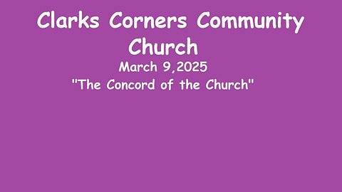 03/09/2025 The Concord of the Church