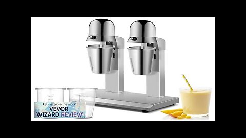 VEVOR Milkshake Maker Double-Head Milkshake Machine 560W Milkshake Mixer Malt Maker Review