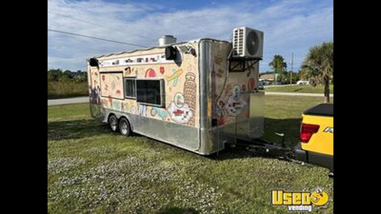 Turnkey - 2021 8.5' x 22' Quality Cargo Kitchen Food Trailer with Fire Suppression System