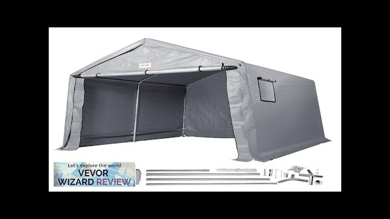 VEVOR Portable Shed Outdoor Storage Shelter 8 x 14 x 7.6 ft Review