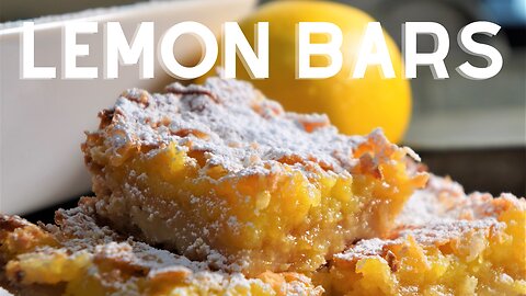 SWEET & ZESTY Lemon Coconut Bars Recipe