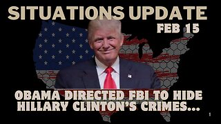 Situation Update – Obama Directed Fbi To Hide Hillary Clinton’S Crimes...