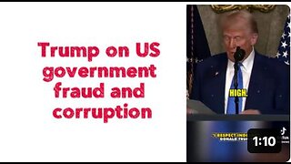 Trump on US government fraud and corruption