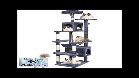 VEVOR Cat Tree 72" Cat Tower with 2 Cat Condos Sisal Scratching Review