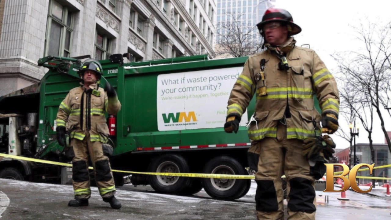 Part of Nebraska city loses power for hours after garbage truck falls in sinkhole