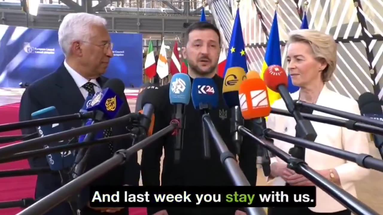 Von Der Liar and her Dictator Darling in Brussels.