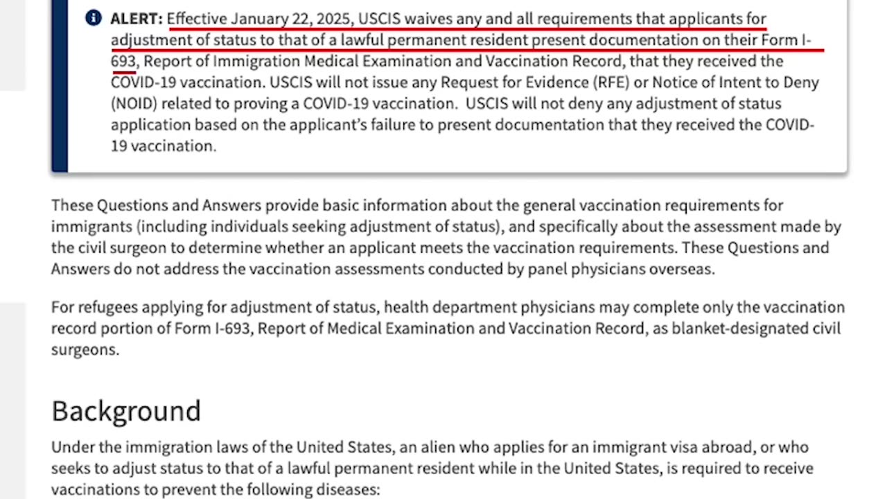 2025年1月22日起，美国绿卡申请者无需再提供新冠疫苗接种证明
