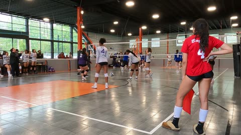 15u girls volleyball match