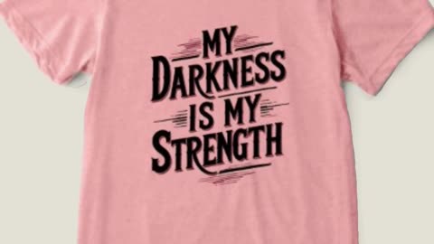 My Darkness Is My Strength" T-Shirt | Bold Streetwear for the Unapologetically Authentic