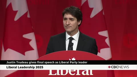 FULL SPEECH: Justin Trudeau gives final speech as Liberal Party leader Mar 9, 2025