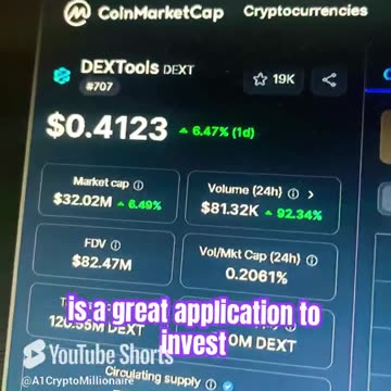 dextools crypto coin price prediction crypto news today! #fyp