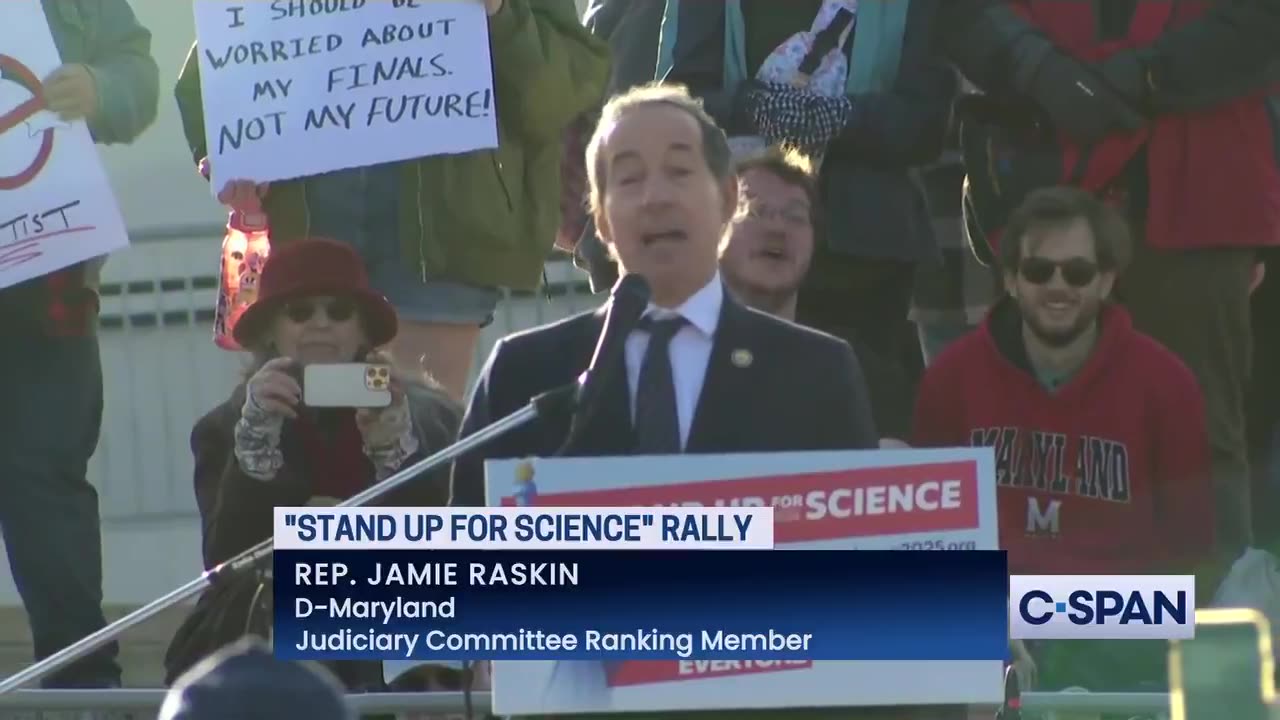 Rep Jamie Raskin tries to do some word play.