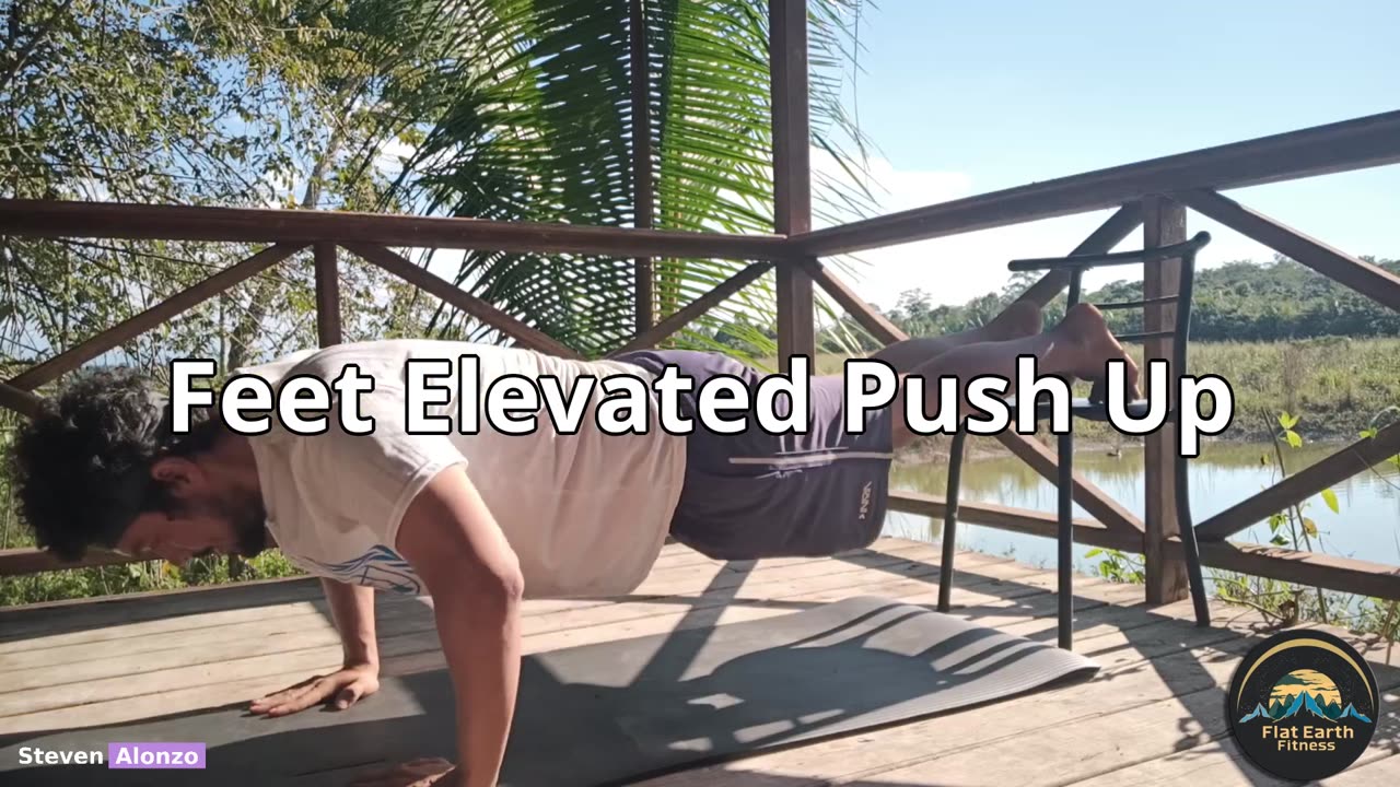 Calisthenics Day 2 Chest Routine: Feet Elevated Push Up