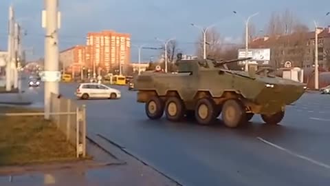 🇧🇾New Belorussian BTR "Volat V2" seen on the streets of Minsk