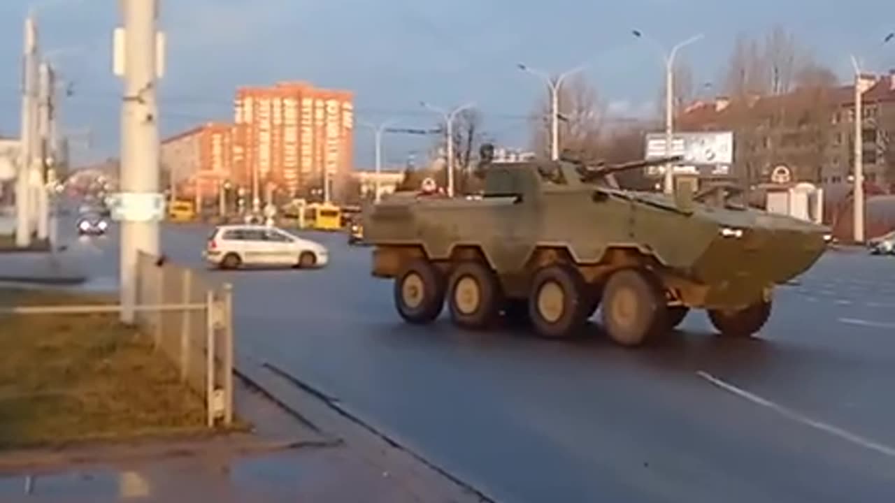 🇧🇾New Belorussian BTR "Volat V2" seen on the streets of Minsk