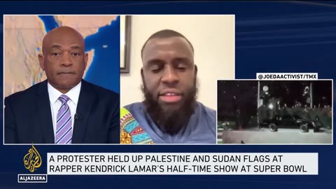Performer raised Palestine Sudan flags during US Super Bowl's half-time show