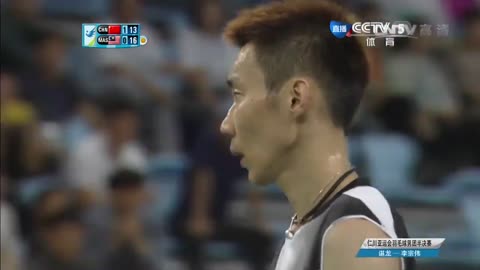 2014仁川亞運男團SF MS李宗偉Lee Chong Wei(MAS)vs諶龍(CHN)1-3