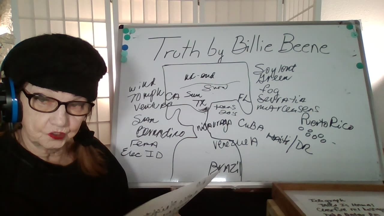 011525 11A(TX) TRUTH BY BILLIE BEENE FREEZE! SOYLENT GRN! VENEZUELA+ INVADE PUERTO RICO! PRES T!