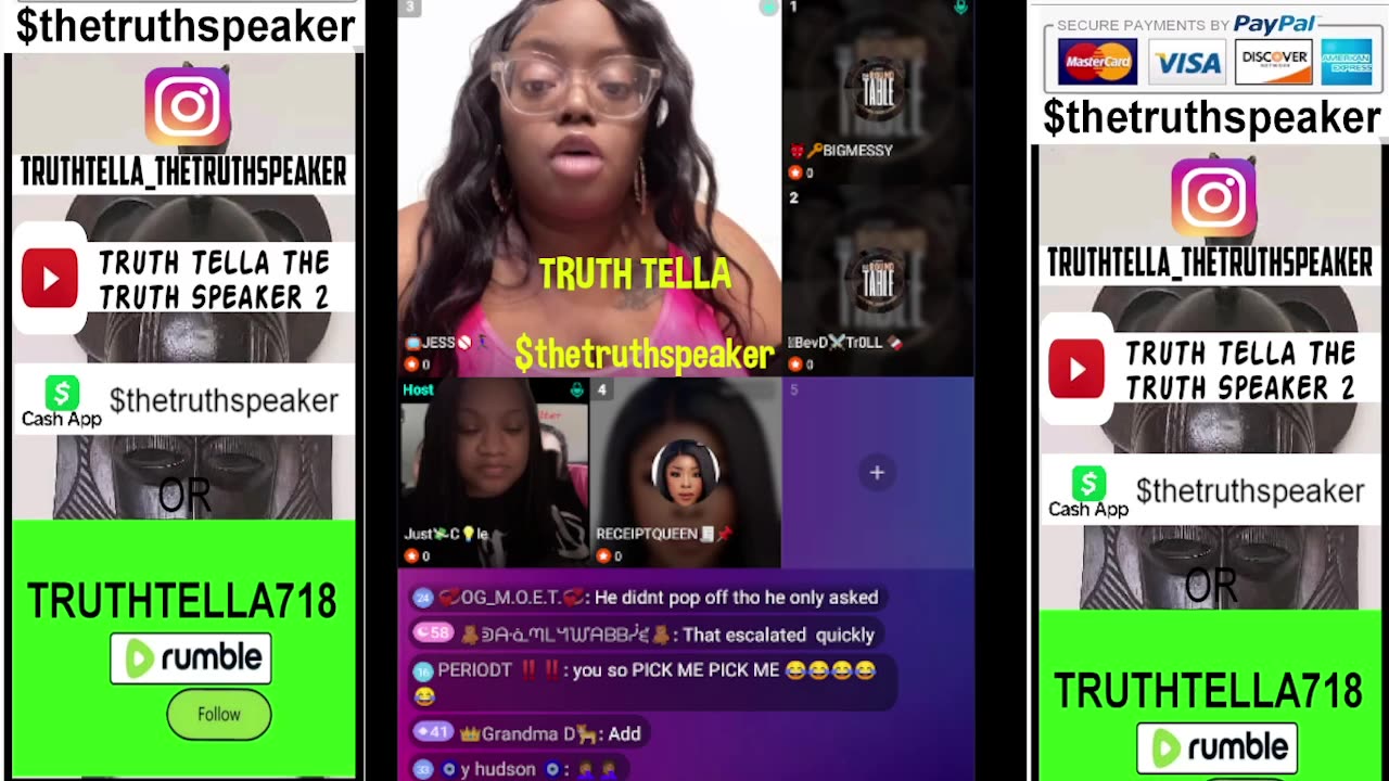 COLE'S ROUND TABLE GETS CRAZY AGAIN WITH VONVON, GRANDMA D, JESSY, RECEIPTQUEEN & MESSY STEPH GOING IN BUT FOR SOME REASON RECEIPTQUEEN'S PUBLIC CRIMMINAL CASE FOR CHILD ABUSE IS OFF LIMITS ON THE PANEL