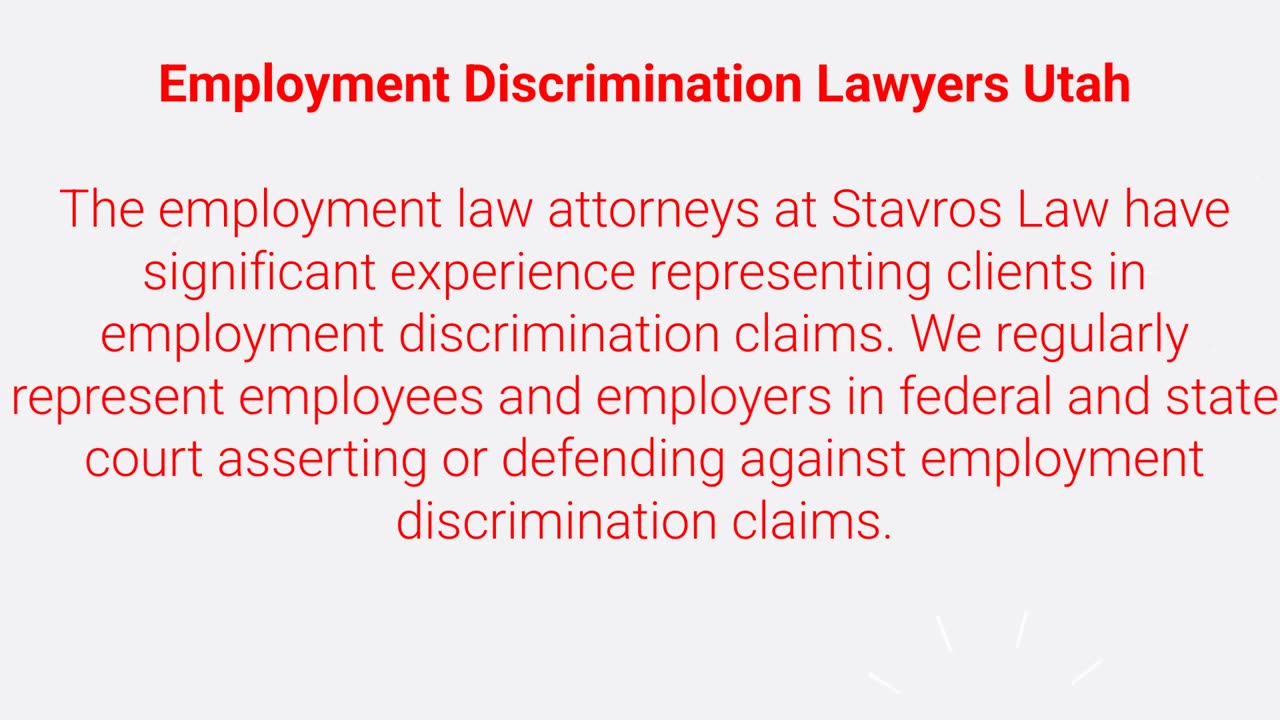 Stavros Law P.C. : #1 Discrimination Lawyers in Salt Lake City, Utah