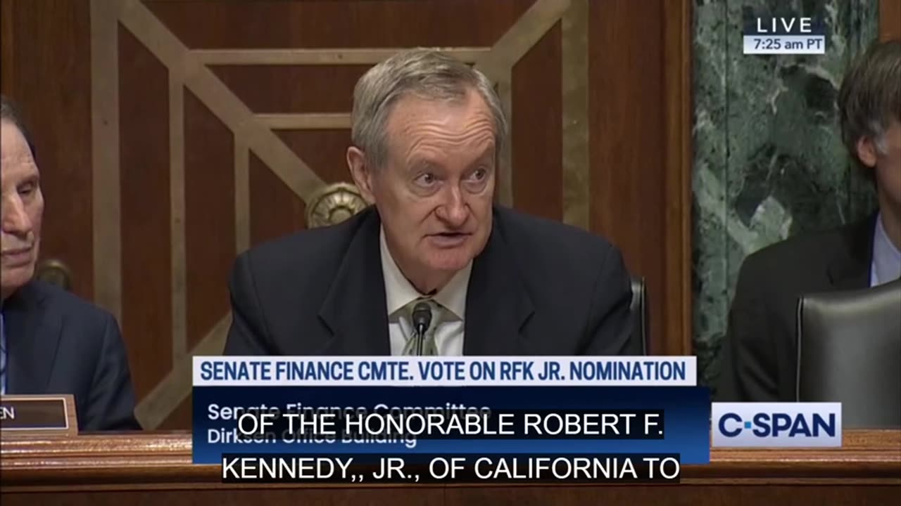 LIVE COVERAGE RFK JRs FIRST SENATE COMMITTEE CONFIRMATION VOTE 2-4-25