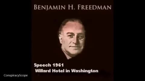 Benjamin H. Freedman speech - UNEDITED VERSION (1961)