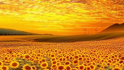 Aesthetic Sunflower Field ASMR