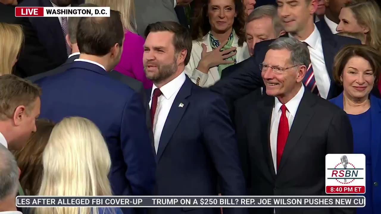 NOW: Vice President JD Vance arrives on the House floor ahead of Trump’s joint address to Congress