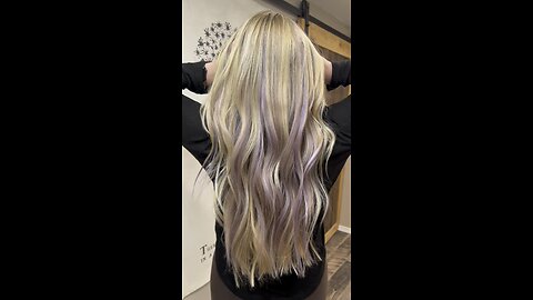 Blonde purple pop