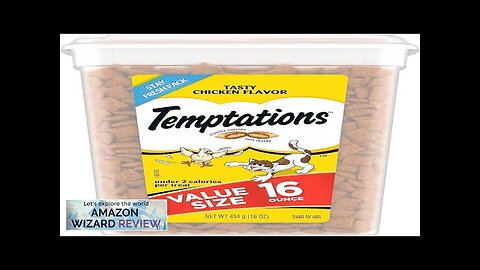 TEMPTATIONS Classic Crunchy and Soft Cat Treats Tasty Chicken Flavor 16 Ounce Review