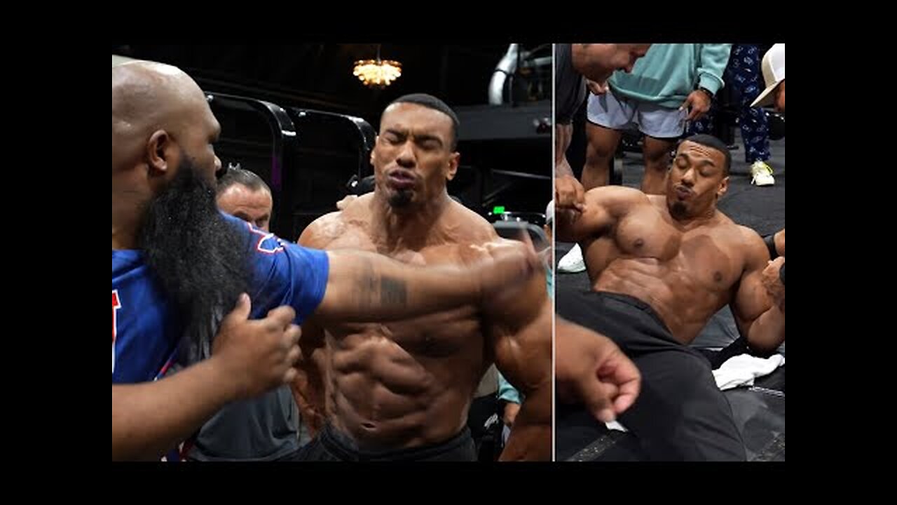 Ouch! Larry Wheels Get Knocked Out By Power Slap Super Heavyweight #larrywheels