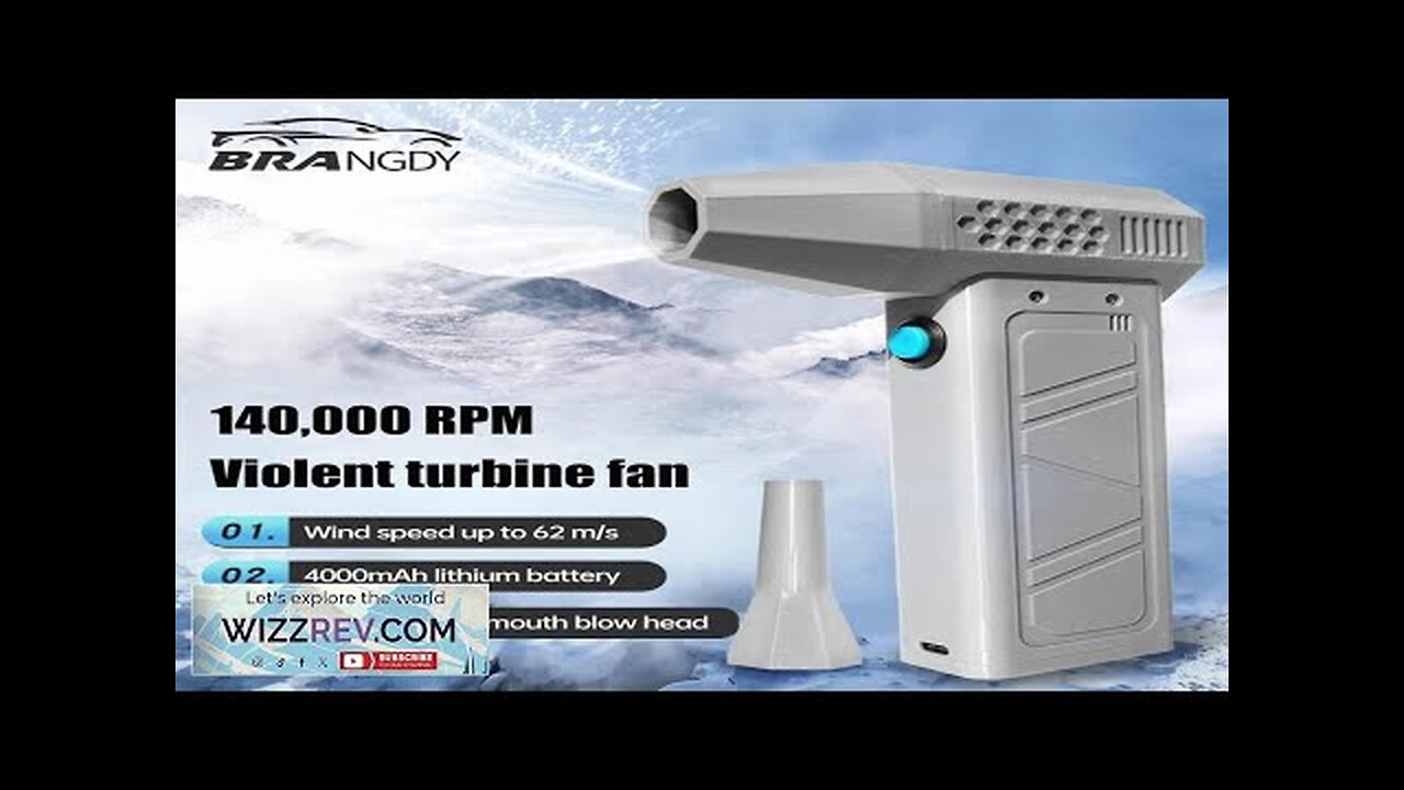 Tube Jet Fan 2024 Mini Turbo Jet Fan 140000RPM Brushless Motor Adjustable wind speed ...
