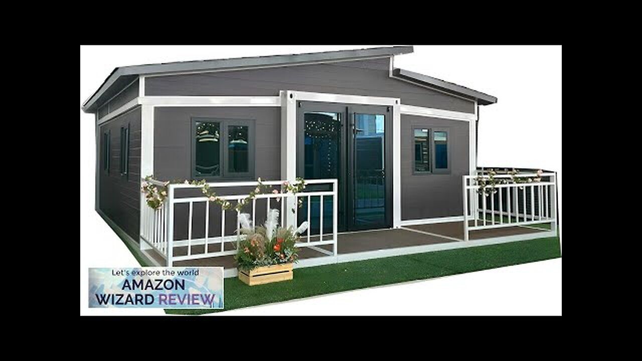 Prefabricated Expandable Mobile Container House with Terrace and Sloping roof Outdoor Review