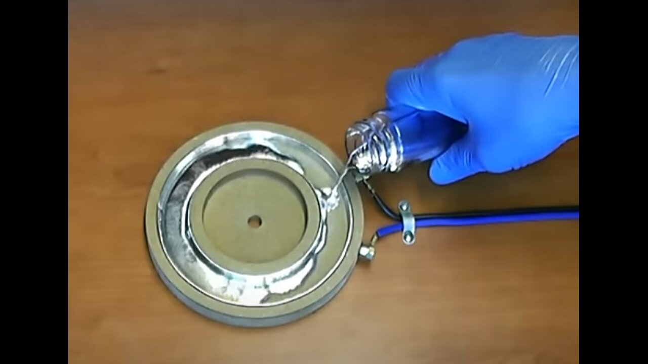 Rotation Liquid Mercury generated by a magnetic field