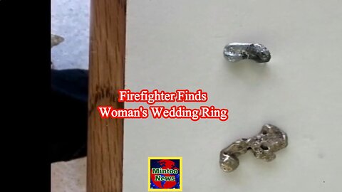 Firefighter finds woman's wedding ring in California fire rubble