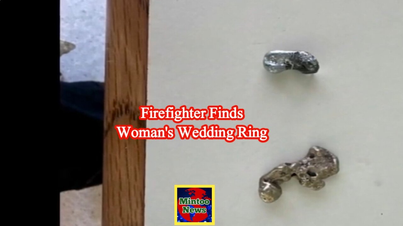 Firefighter finds woman's wedding ring in California fire rubble