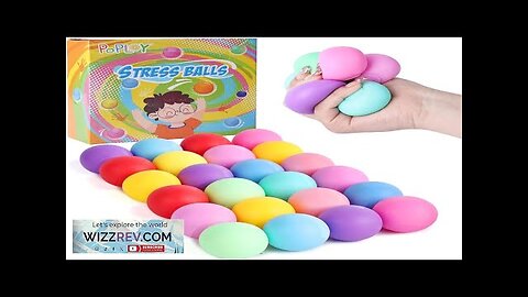 POPLAY 24PCS Slow Rising Stress Balls 1.5 Inches Mini Sensory Fidget Balls Review