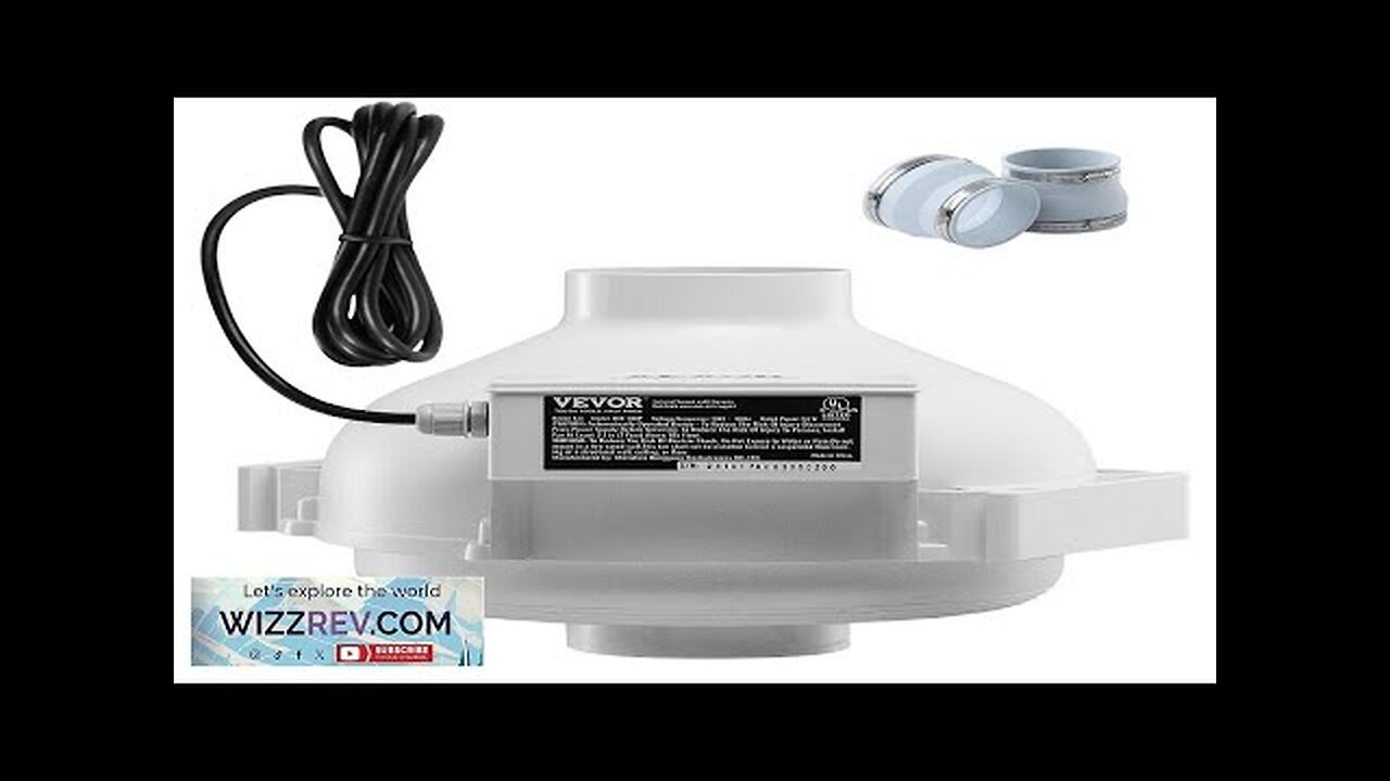 4" to 4.5" Radon Mitigation Fan System Quiet 260 CFM Inline Duct Review