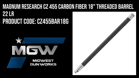 Magnum Research CZ 455 Carbon Fiber 18" Threaded Barrel 22 LR - CZ455BAR18G