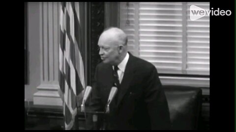 Dwight Eisenhower at the first televised presidential press conference